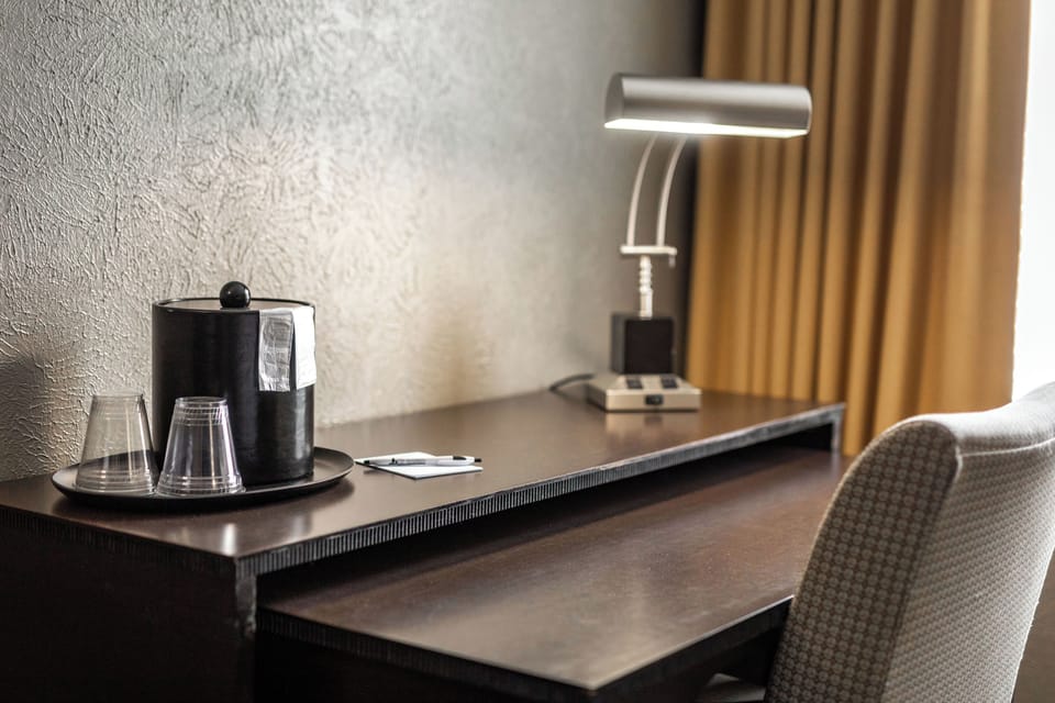 Premium bedding, laptop workspace, iron/ironing board, free WiFi