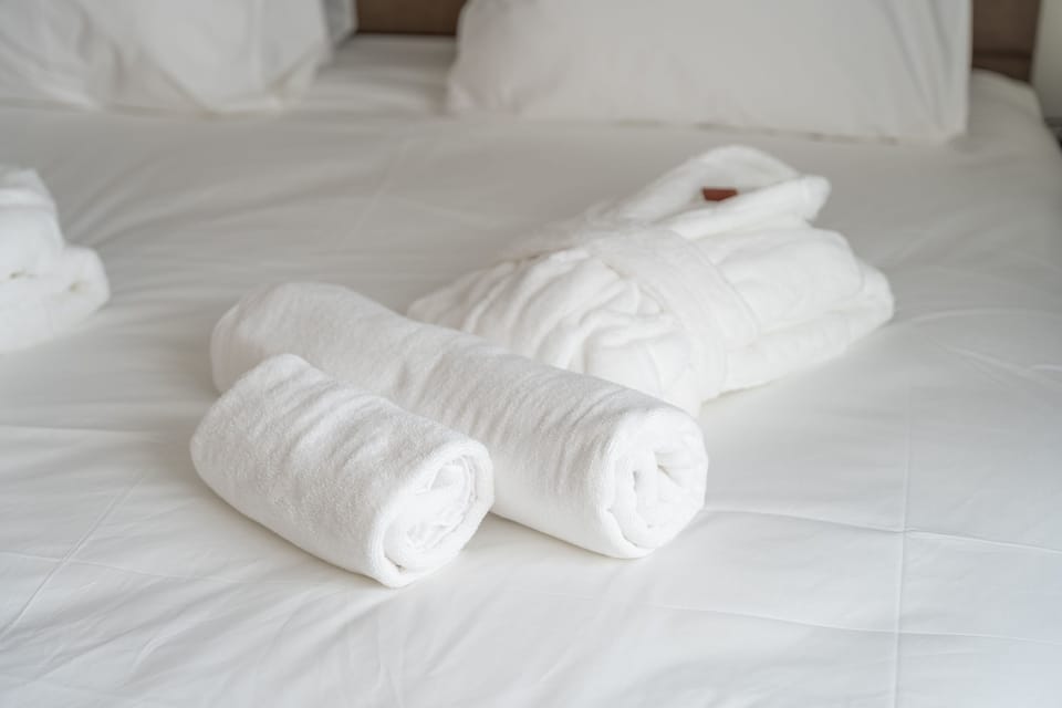 Egyptian cotton sheets, premium bedding, minibar, in-room safe