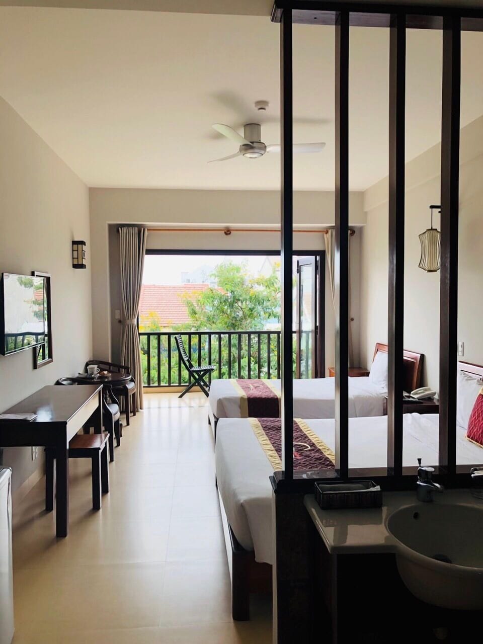 Deluxe Triple Room, Balcony | Egyptian cotton sheets, premium bedding, memory foam beds