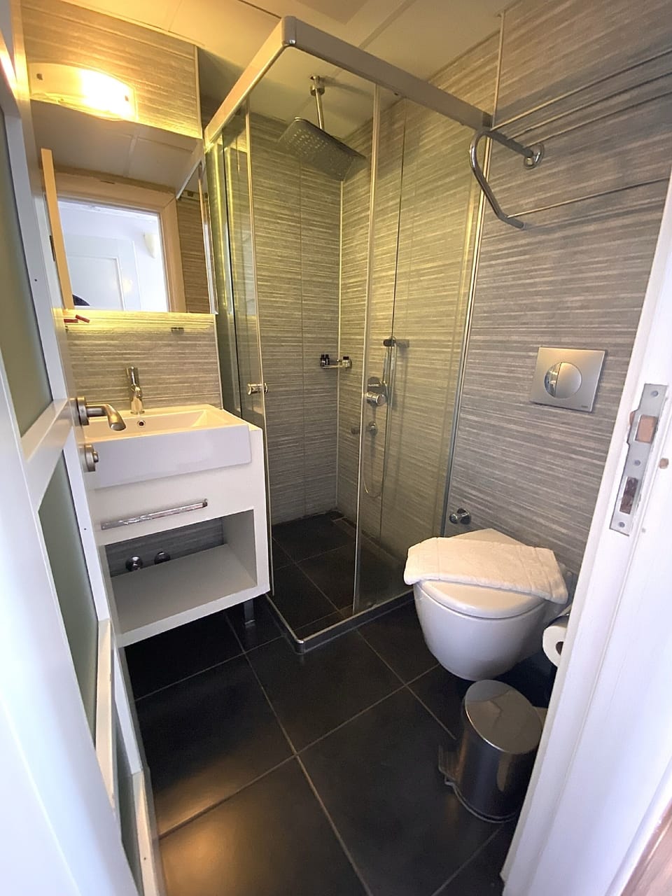Shower, hair dryer