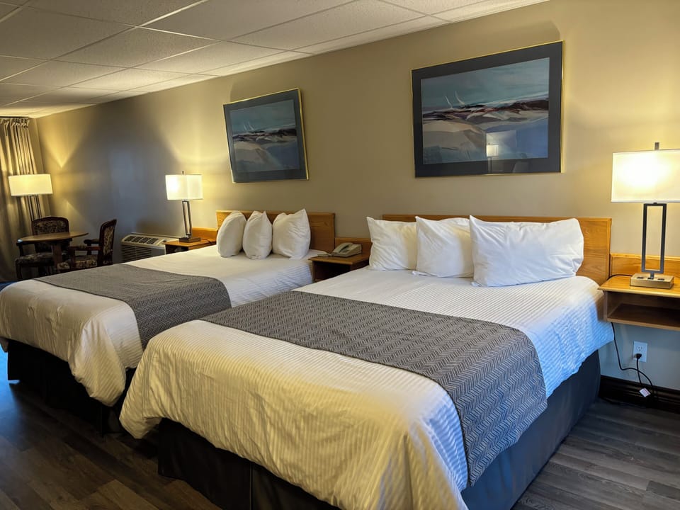 Standard Room, 2 Double Beds, Garden View | Premium bedding, desk, free WiFi, bed sheets