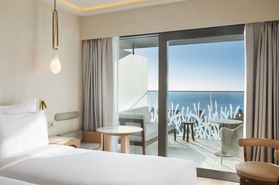 Double or Twin Room, Balcony, Ocean View (Front Ocean View) | View from room