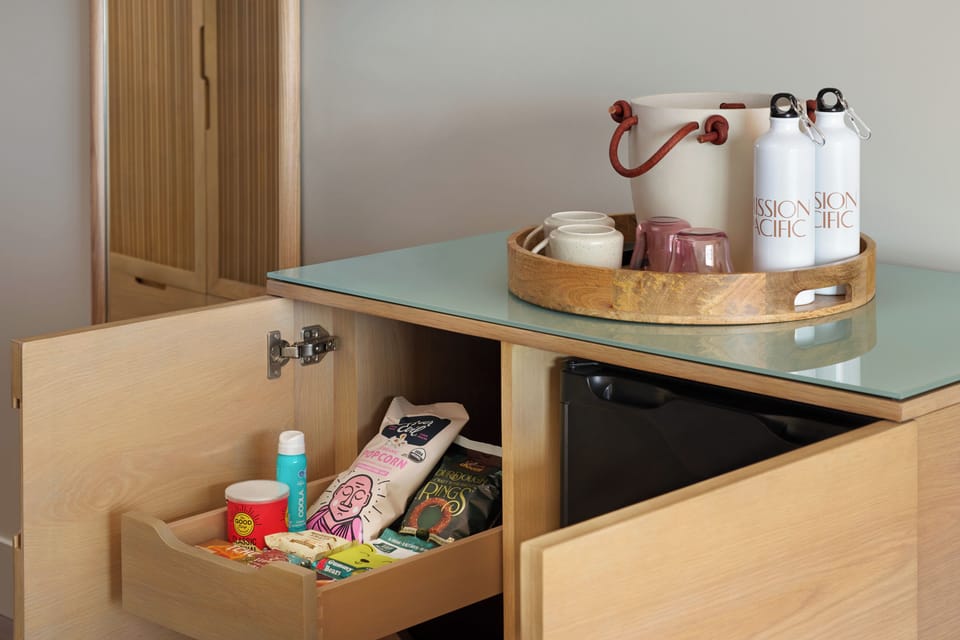 55-inch flat-screen TV with cable channels, TV, pay movies