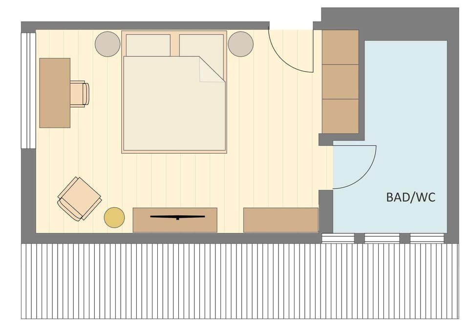 Double Room (Warmbad) | Hypo-allergenic bedding, down comforters, minibar, in-room safe