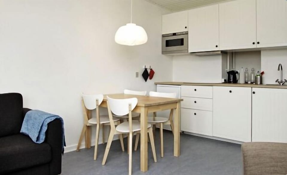 Apartment | Private kitchen | Fridge, microwave, oven, stovetop