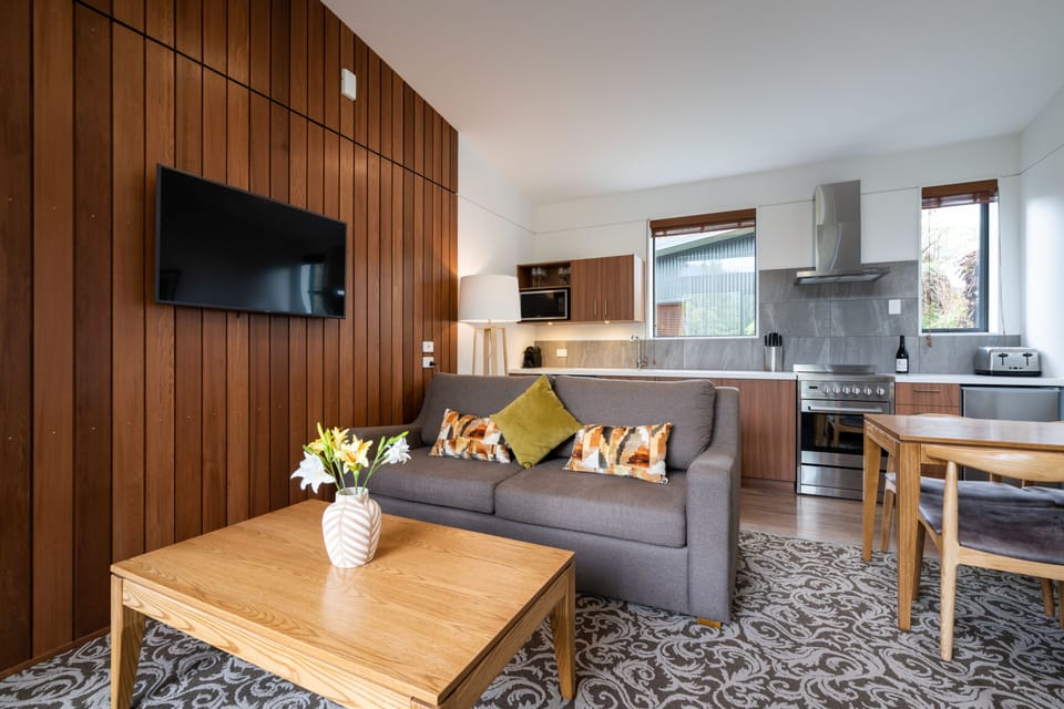 LCD TV, heated floors