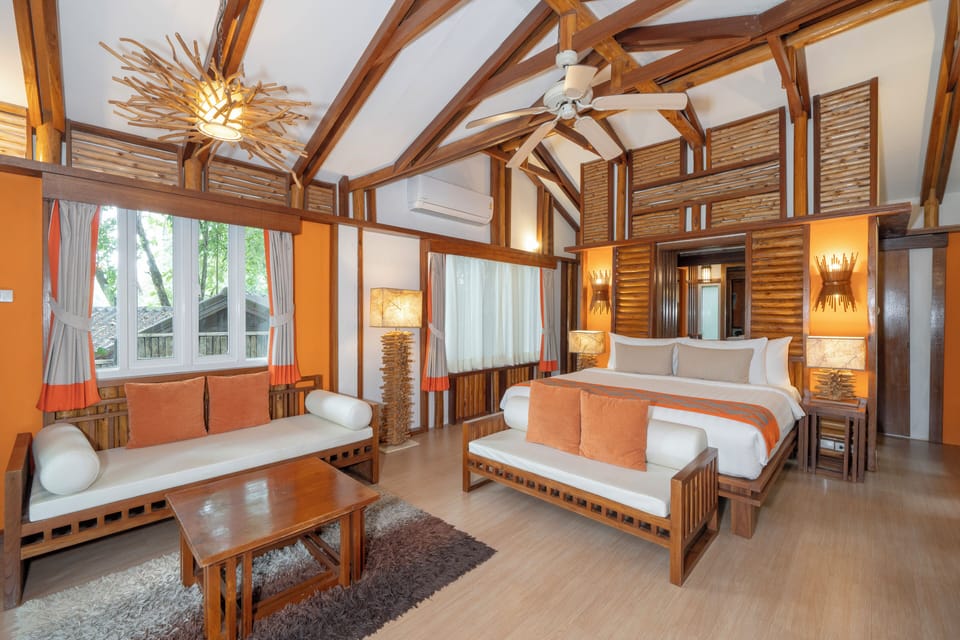 River View Onsen Villa | Premium bedding, in-room safe, desk, blackout drapes
