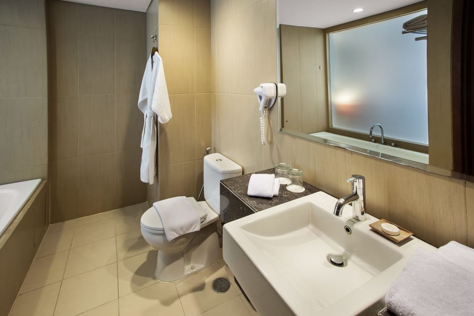 Suite | Bathroom | Shower, rainfall showerhead, free toiletries, hair dryer