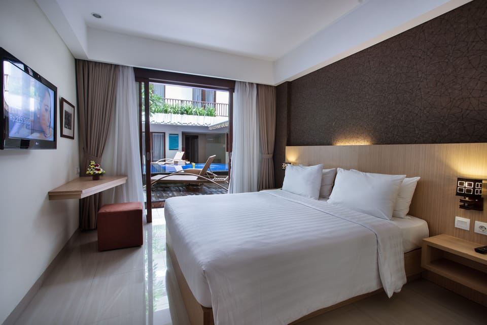 In-room safe, desk, iron/ironing board, free cribs/infant beds
