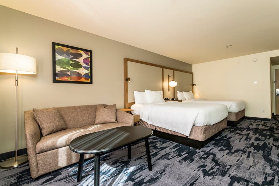Room, Multiple Beds | Premium bedding, desk, iron/ironing board, free cribs/infant beds