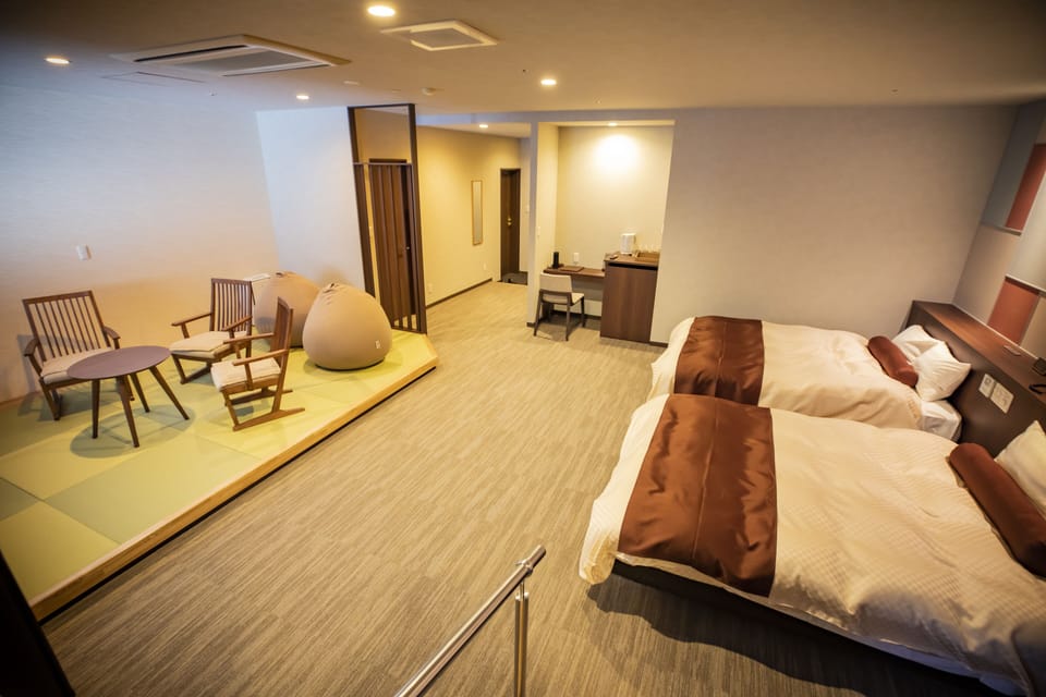 Premium Japanese-Western Room with Private Sauna & Onsen, Non-Smoking | In-room safe, blackout drapes, free WiFi, bed sheets