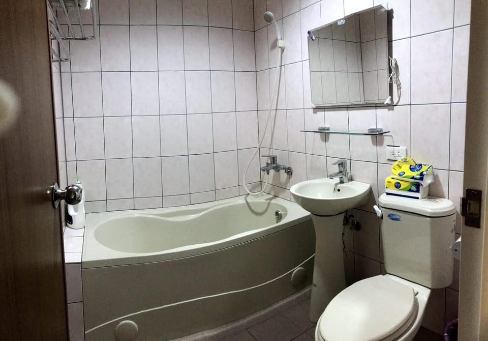 Double Room | Bathroom | Rainfall showerhead, hair dryer, soap, shampoo