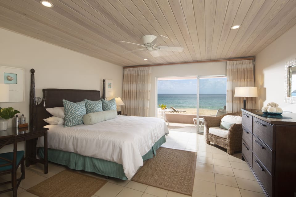 Deluxe Room, Terrace, Beachfront (Ground Floor) | Hypo-allergenic bedding available, minibar, in-room safe, desk