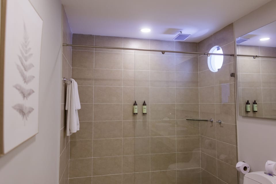 Deluxe Suite, 1 King Bed | Bathroom shower
