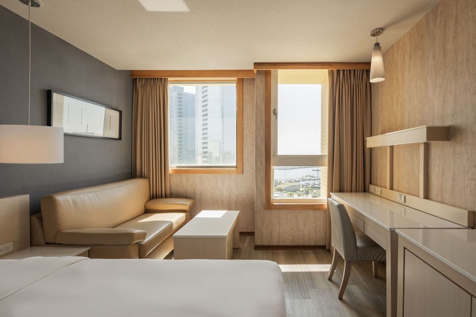 Deluxe Room, 2 Double Beds, Harbor View | Premium bedding, down comforters, pillowtop beds, desk