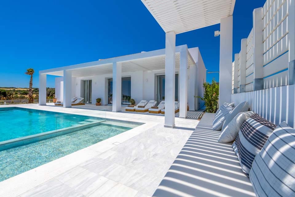 Exclusive Villa, 3 Bedrooms, Private Pool, Beach View | Terrace/patio