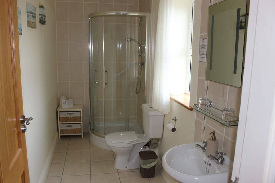 Double Room, Ensuite | Bathroom | Shower, hair dryer, towels