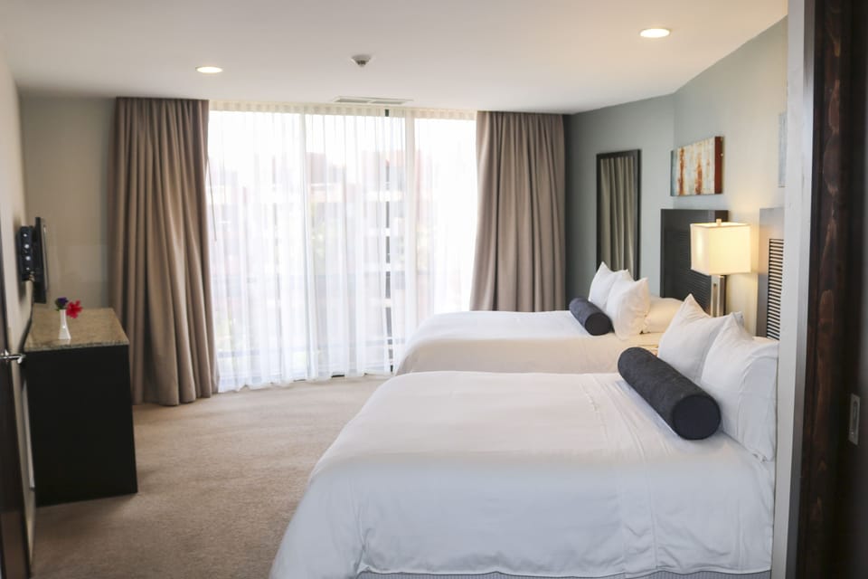 Deluxe Suite, 1 King Bed | Laptop workspace, blackout drapes, iron/ironing board, free WiFi