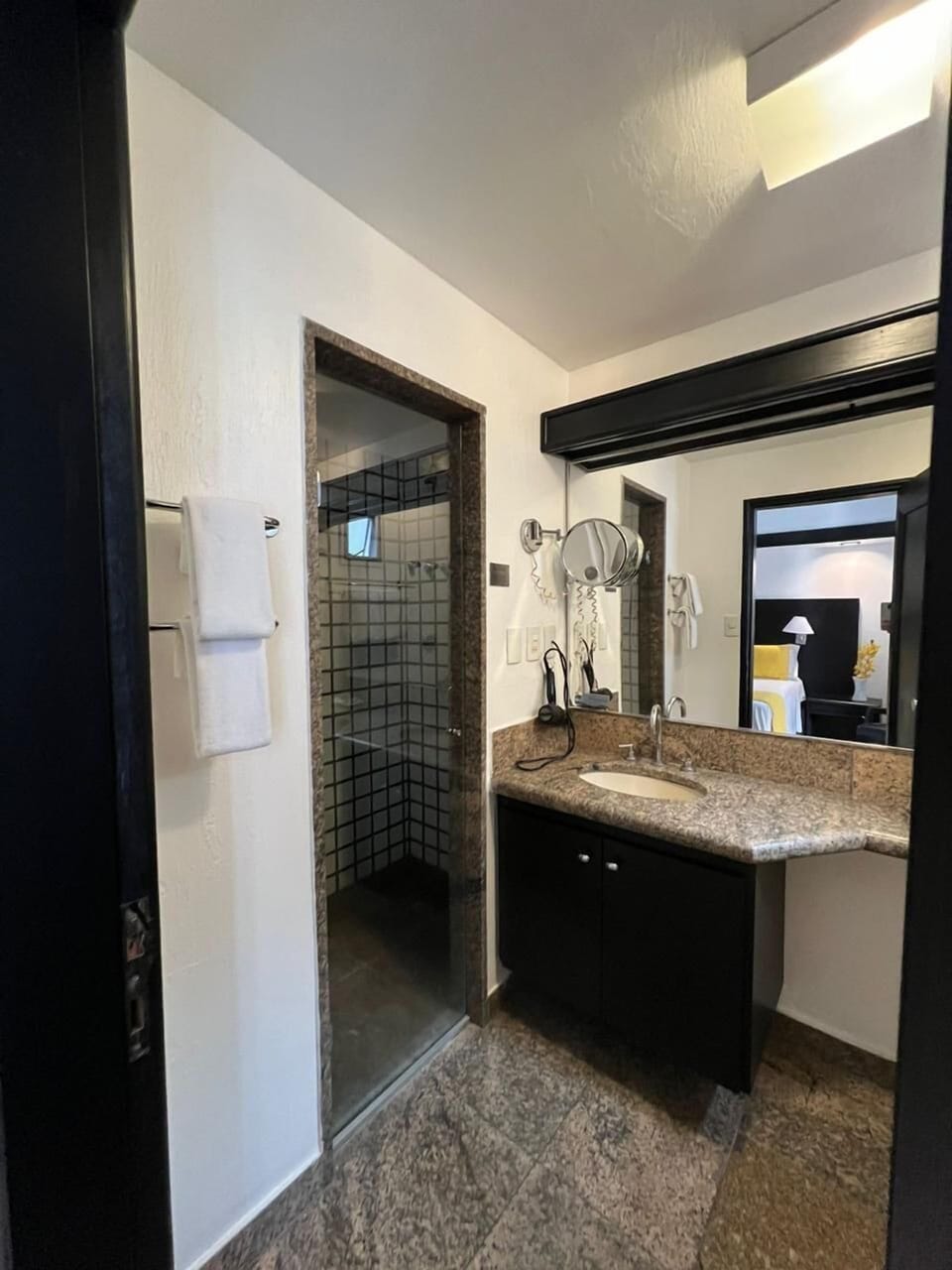 Suite, 1 King Bed | Bathroom | Shower, rainfall showerhead, free toiletries, hair dryer