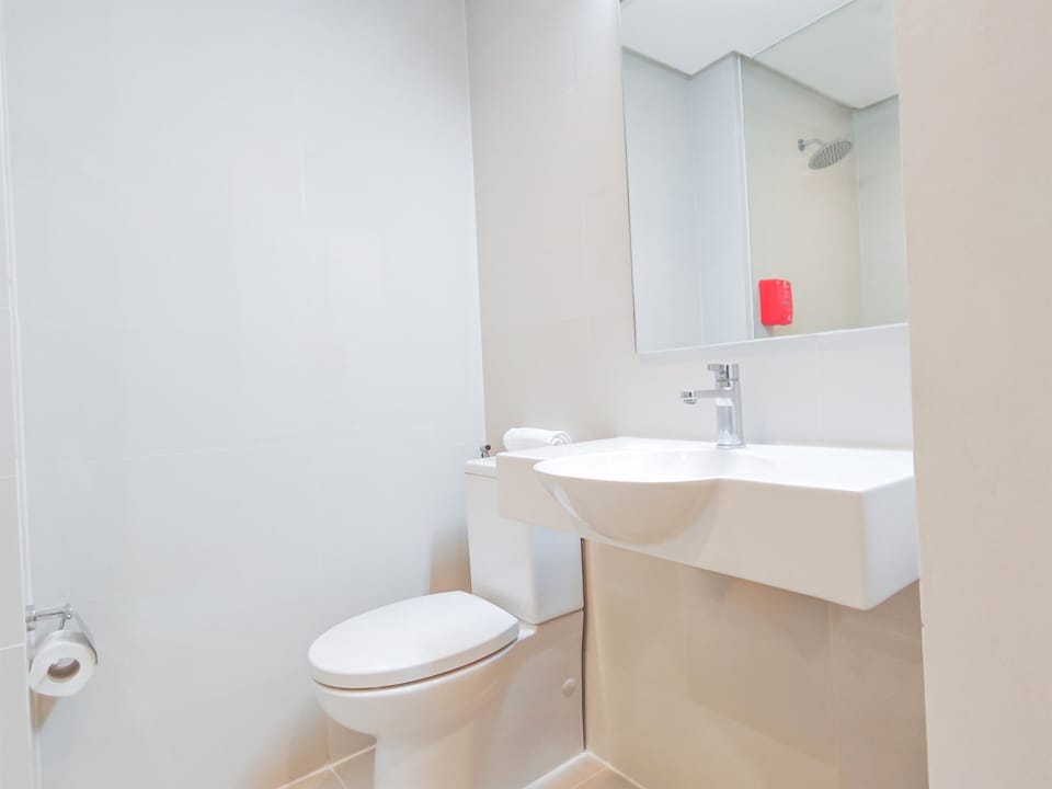 Shower, rainfall showerhead, hair dryer, bidet
