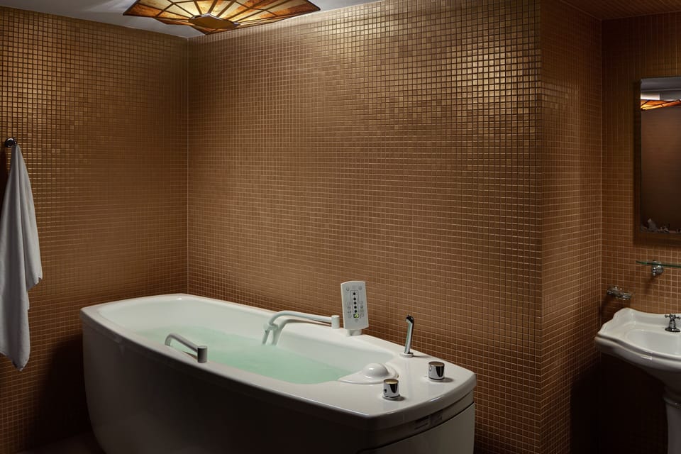 Sauna, steam room, body treatments, mud baths, hydrotherapy