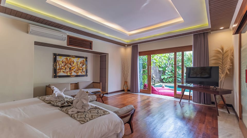 One Bedroom Garden Pool Villa | Premium bedding, minibar, in-room safe, desk
