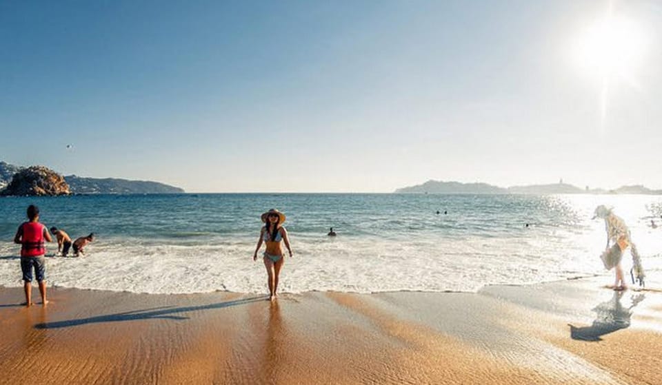 On the beach, beach towels