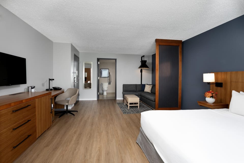 Standard Room, 1 King Bed | In-room safe, desk, soundproofing, iron/ironing board