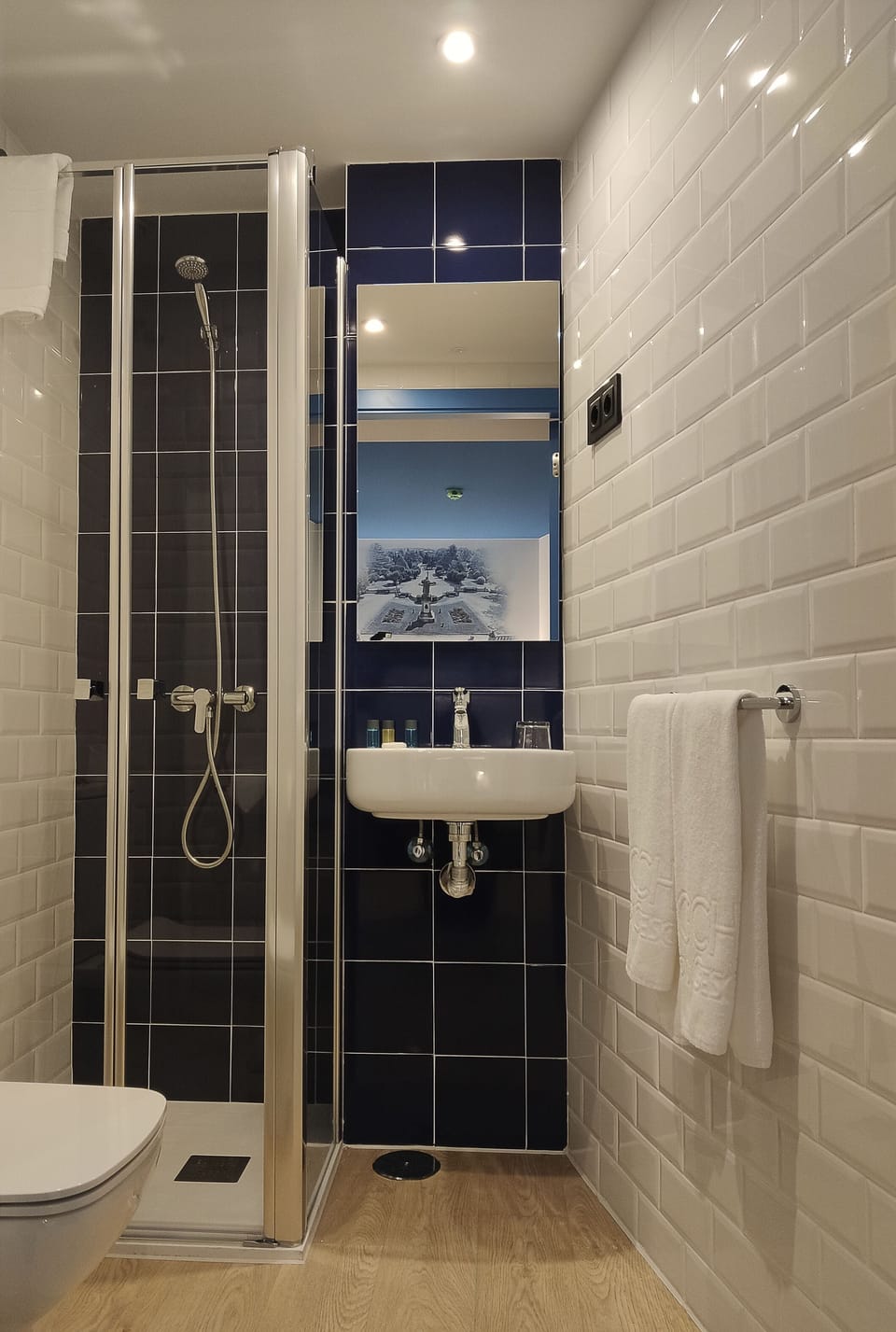 Standard Double Room | Bathroom | Shower, hair dryer, towels, soap