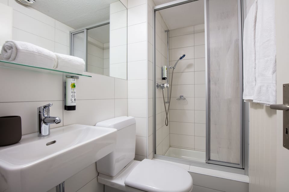 Hair dryer, towels