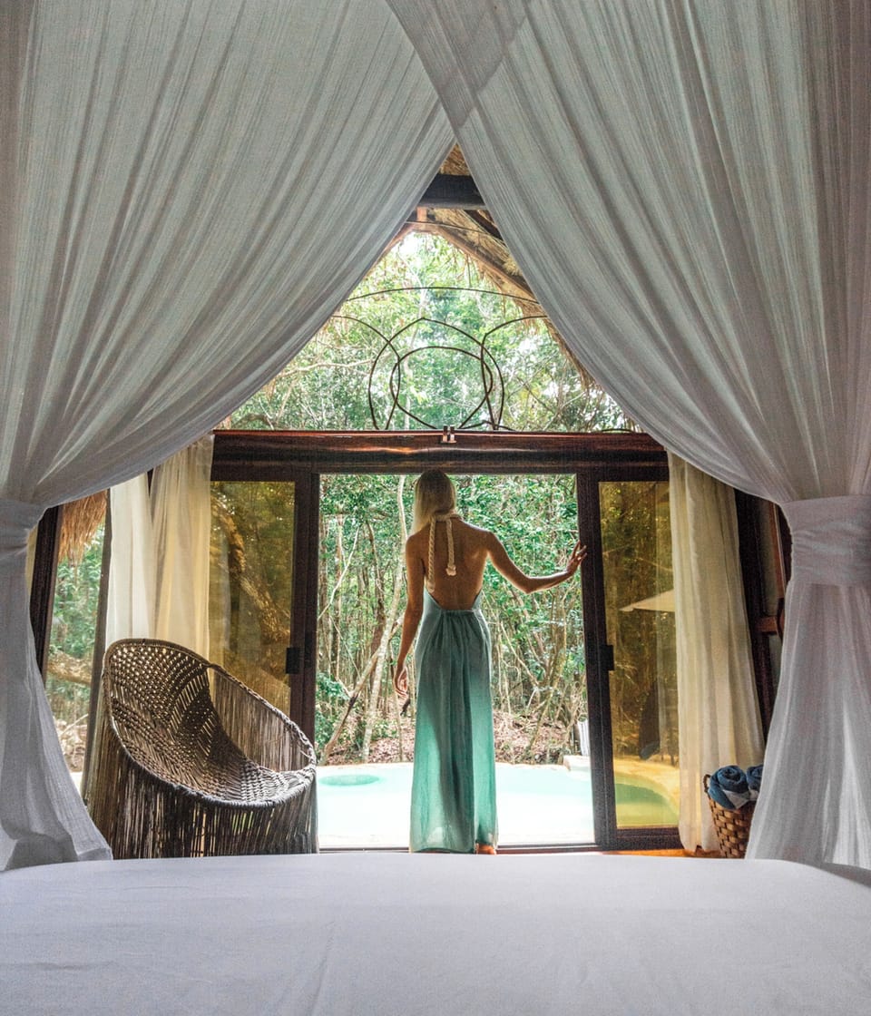 Jungle Villa Nah-Ha | Premium bedding, in-room safe, free WiFi, bed sheets
