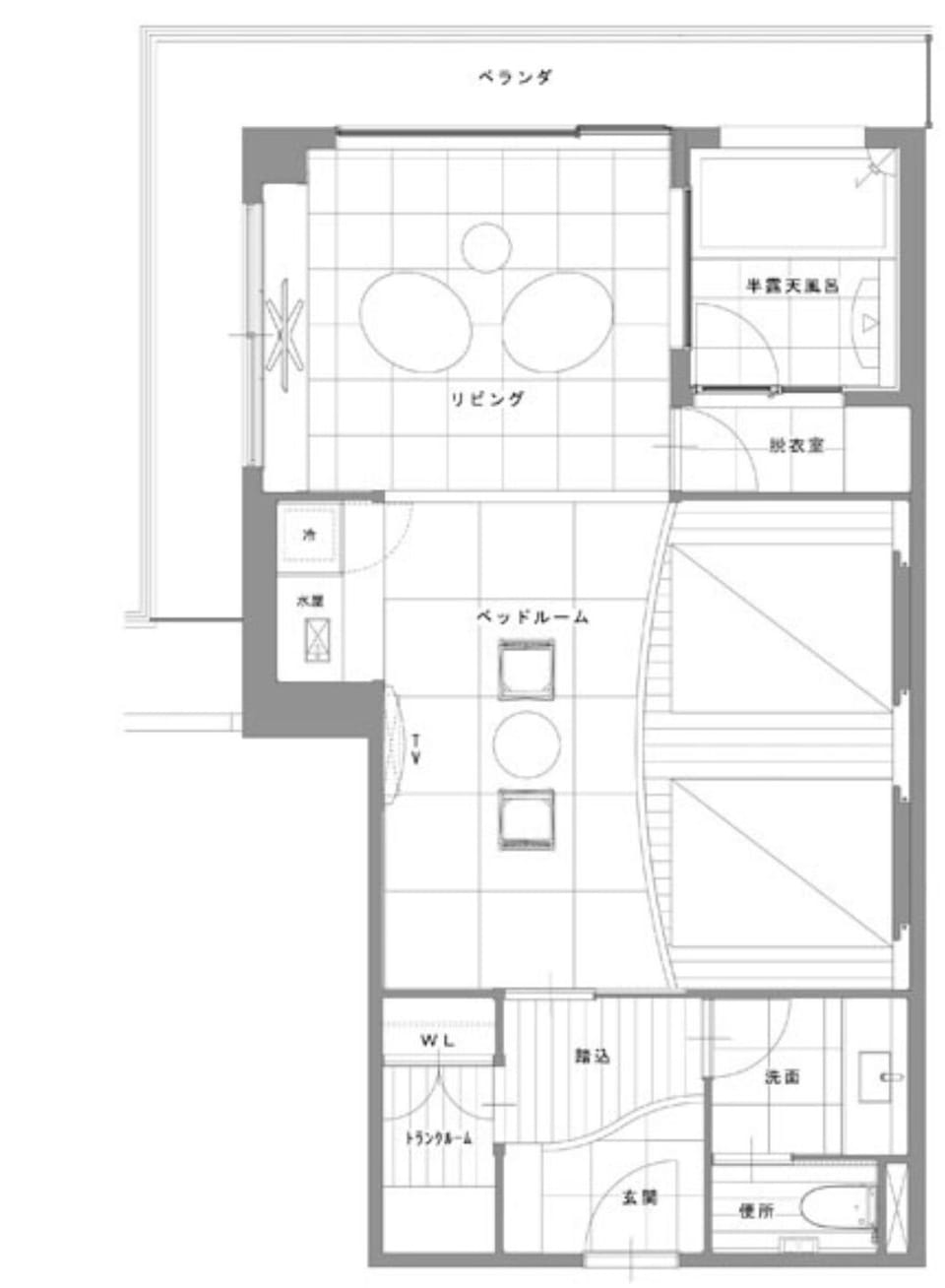 [Kocho] Luxury Twin, Uji River View with Half Open-Air Bath | Premium bedding, down comforters, in-room safe, desk