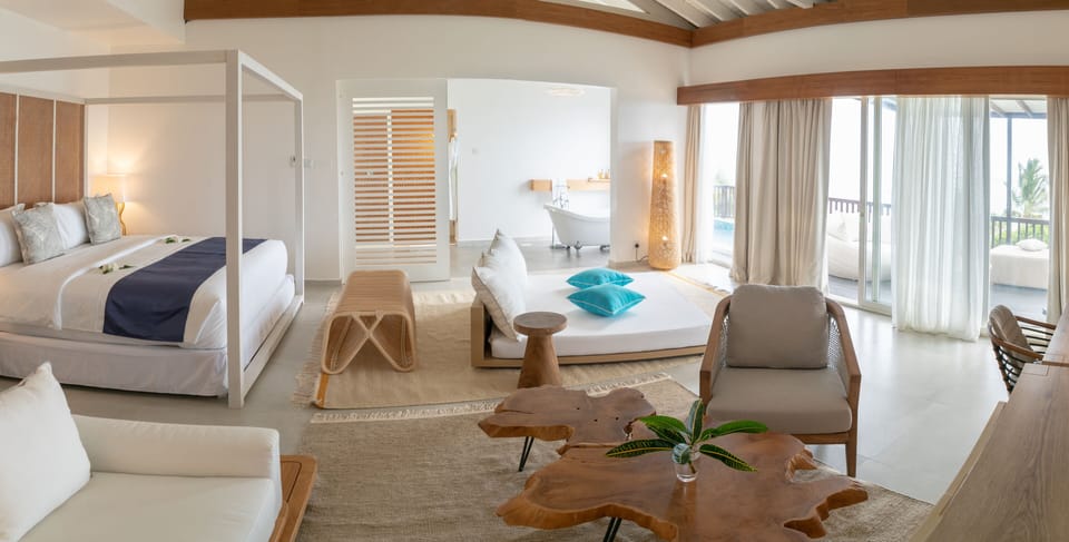 Luxury One Bedroom Villa | Egyptian cotton sheets, premium bedding, Select Comfort beds, minibar