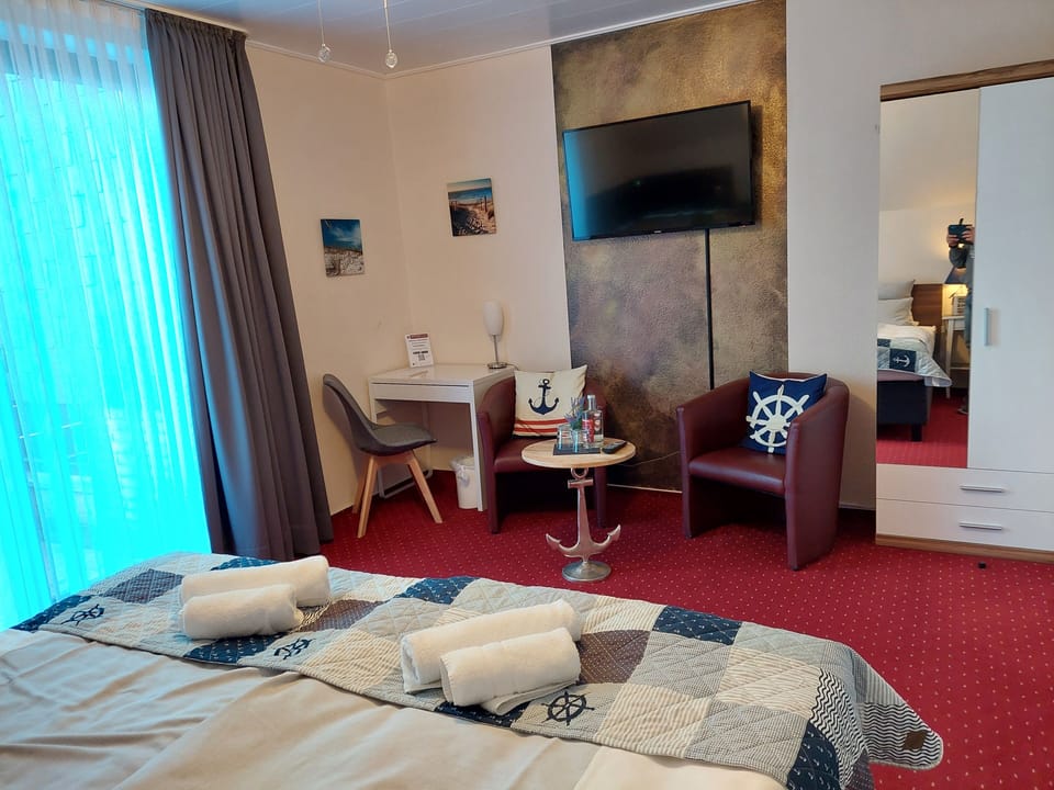 Standard Double Room | Premium bedding, blackout drapes, WiFi (free), bed sheets