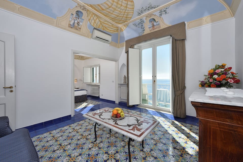 Suite, Terrace, Sea View | Premium bedding, minibar, in-room safe, individually decorated