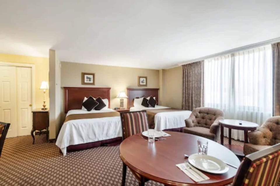 In-room safe, desk, laptop workspace, iron/ironing board