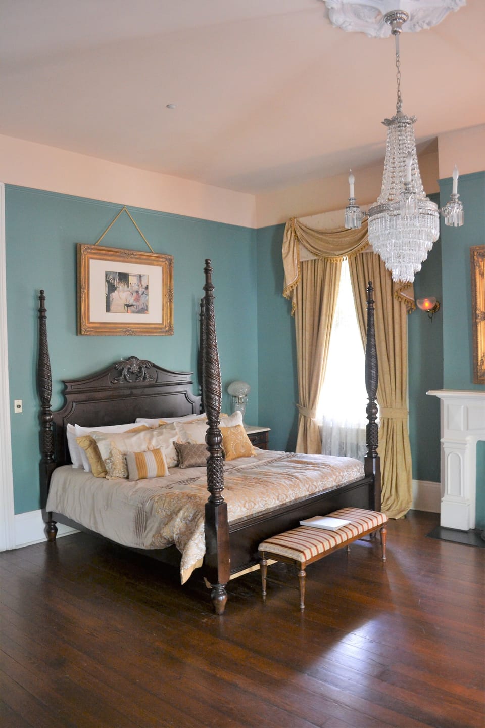 Deluxe Suite with Balcony: The Estelle (2nd Floor) | Premium bedding, desk, iron/ironing board, individually decorated