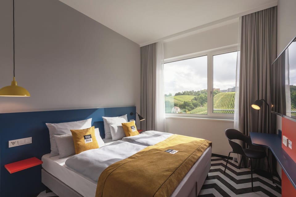 In-room safe, desk, laptop workspace, soundproofing