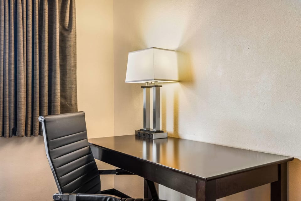 Room, 2 Queen Beds, Non Smoking | Pillowtop beds, desk, laptop workspace, iron/ironing board