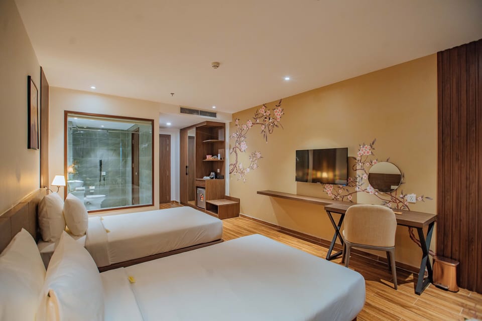 Memory foam beds, minibar, in-room safe, individually decorated