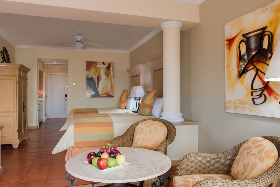 Premium bedding, down comforters, pillowtop beds, minibar