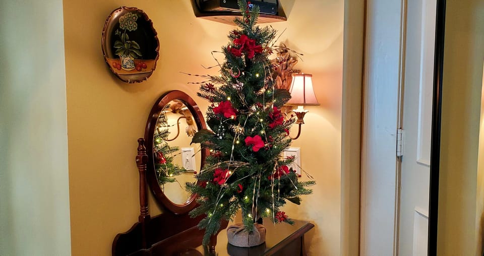 Plum Blossom | Premium bedding, individually decorated, individually furnished, desk