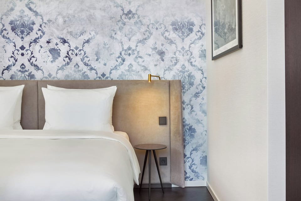 Hypo-allergenic bedding available, minibar (free items), in-room safe