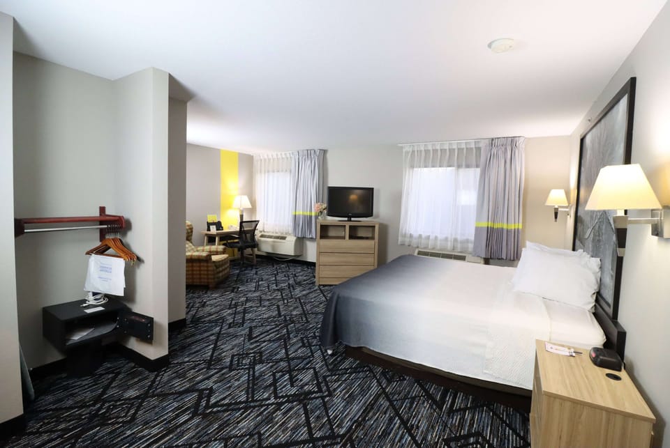 Studio Suite, 1 King Bed, Accessible, Non Smoking (Mobility Accessible) | In-room safe, desk, laptop workspace, blackout drapes