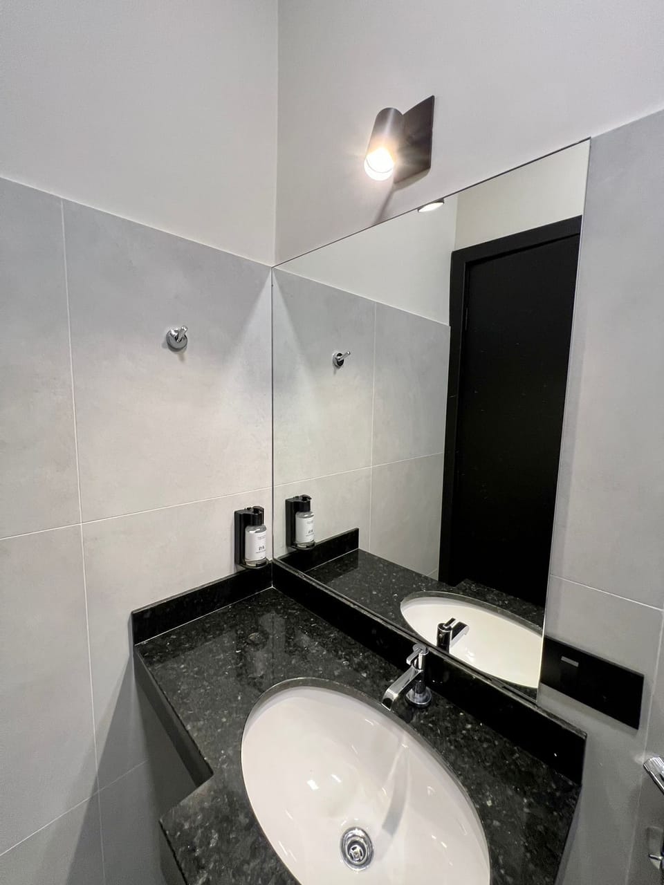 Shower, towels, soap, shampoo