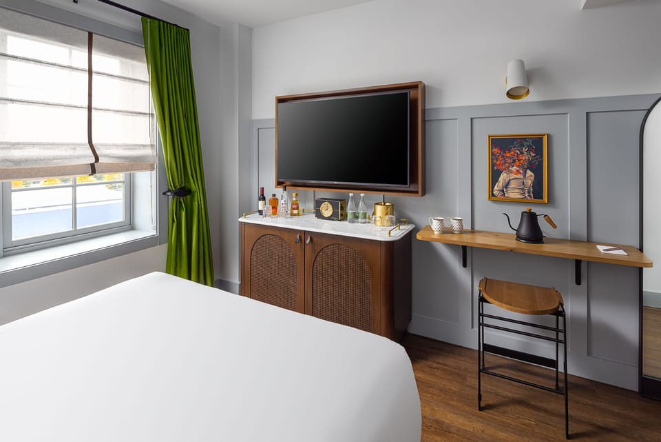Premium bedding, minibar, in-room safe, laptop workspace