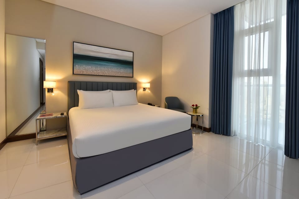 In-room safe, desk, laptop workspace, blackout drapes