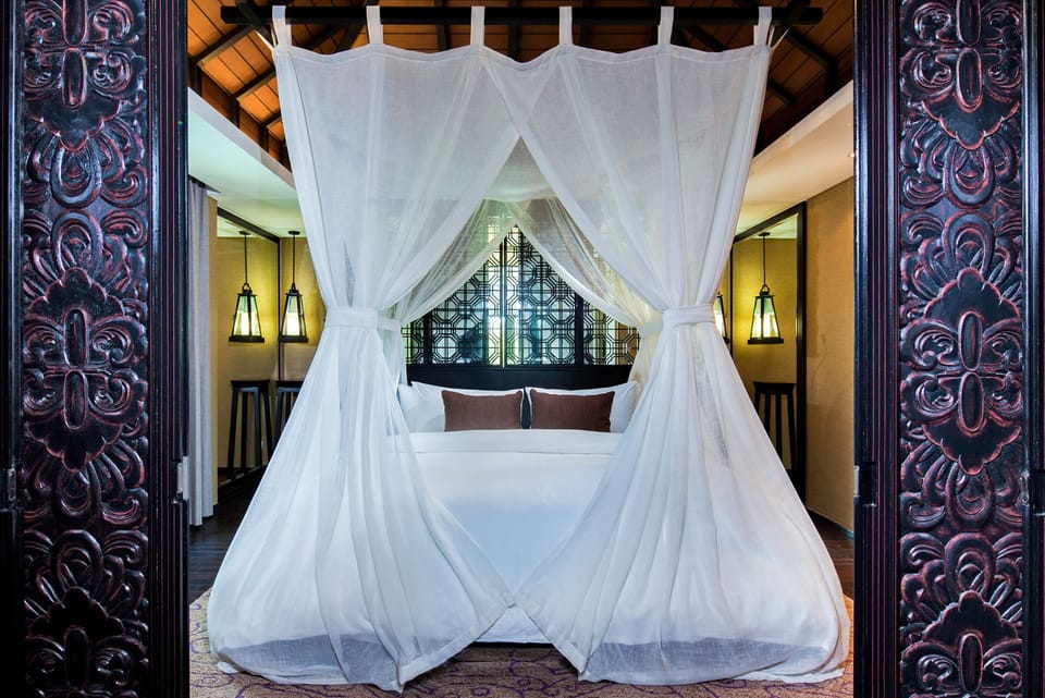 Two Bedroom Pool Villa | Premium bedding, down comforters, pillowtop beds, in-room safe