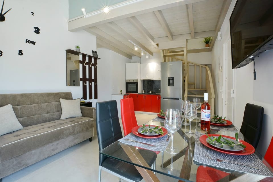 Villa | Private kitchen | Fridge, microwave, oven, stovetop