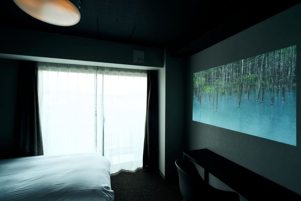 Twin Room, Non Smoking (with Projector) | Blackout drapes, iron/ironing board, free WiFi, bed sheets
